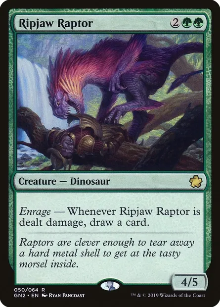 Ripjaw Raptor, Magic card GN2 50 — Game Night 2019 set