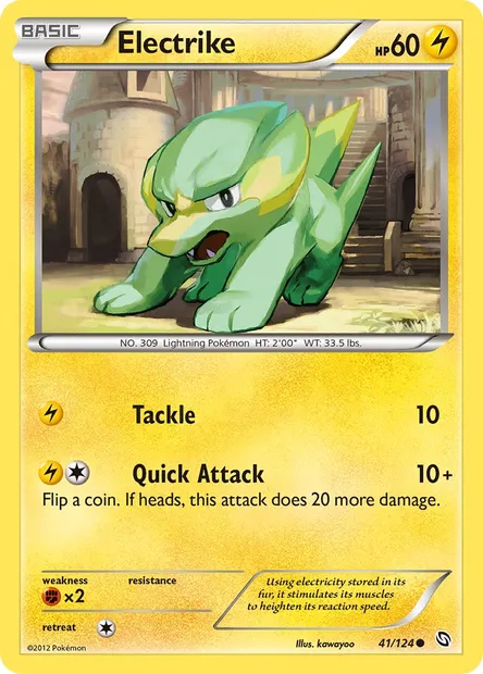 Electrike, Pokémon card DRX 41 — Dragons Exalted set