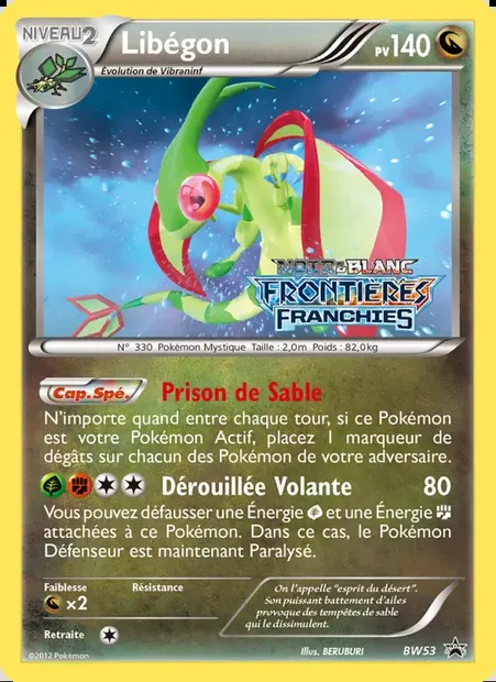 Libégon, carte Pokémon BW 53 — extension Promo BW
