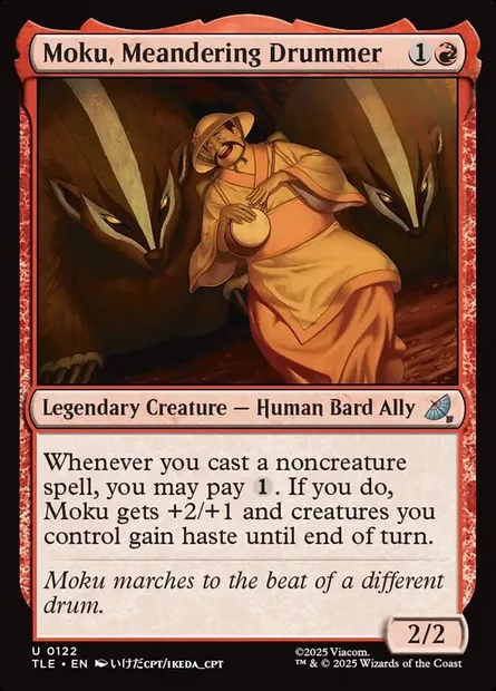 Moku, Meandering Drummer, Magic card TLE 122 — Avatar: The Last Airbender Eternal set