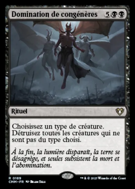 Domination de congénères, carte Magic CMM 169 — extension Commander Masters