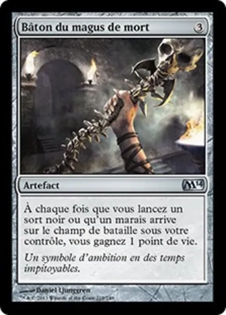 Bâton du magus de mort, carte Magic M14 219 — extension Magic 2014