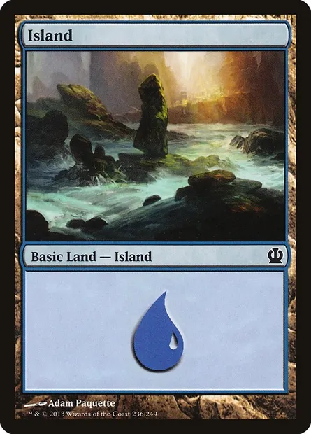 Island, Magic card THS 236 — Theros set