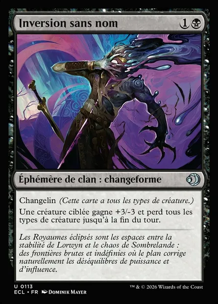Inversion sans nom, carte Magic ECL 113 — extension Lorwyn Eclipsed
