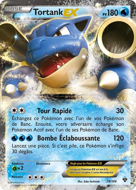 Tortank EX, carte Pokémon XY 29 — extension XY
