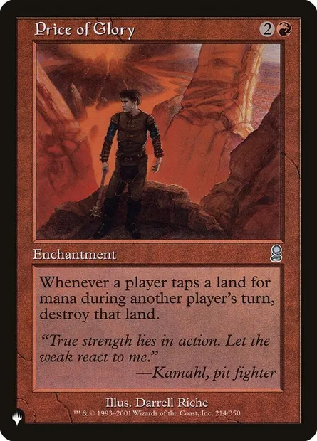 Price of Glory, Magic card PLST ODY-214 — The List set
