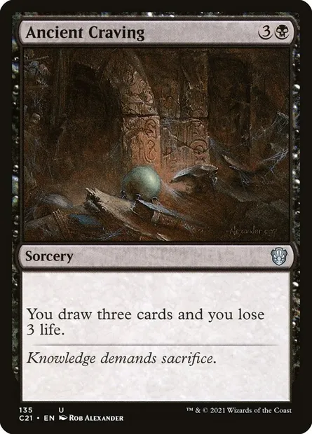Ancient Craving, Magic card C21 135 — Commander 2021 set