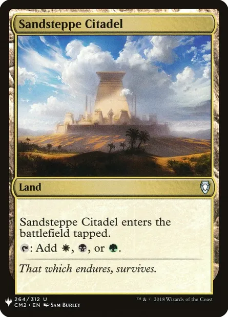 Sandsteppe Citadel, Magic card PLST CM2-264 — The List set