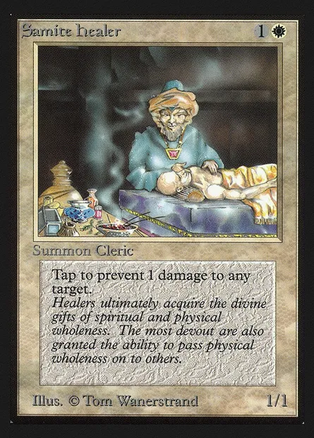 Samite Healer, Magic card CED 38 — Collectors' Edition set