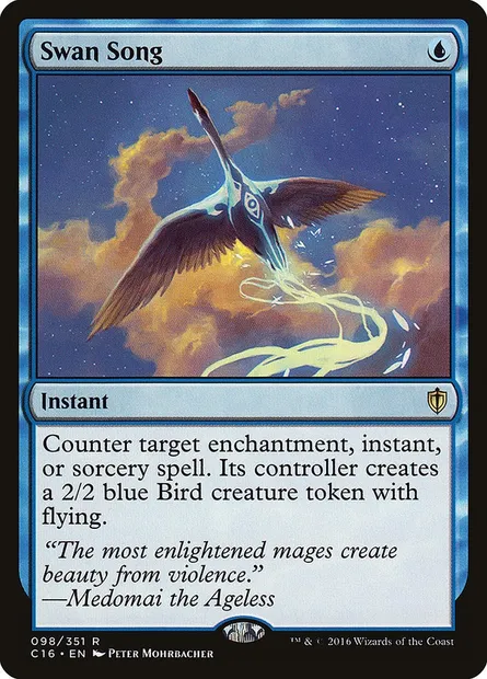 Swan Song, Magic card C16 98 — Commander 2016 set
