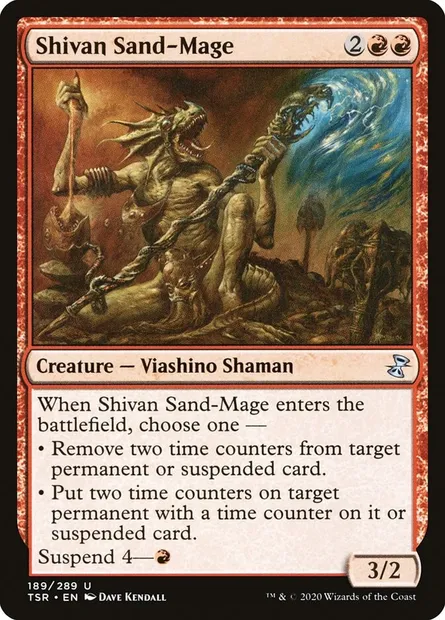 Shivan Sand-Mage, Magic card TSR 189 — Time Spiral Remastered set