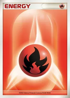Basic Fire Energy, Pokémon card DP2 aop16884 — Secret of the Lake set