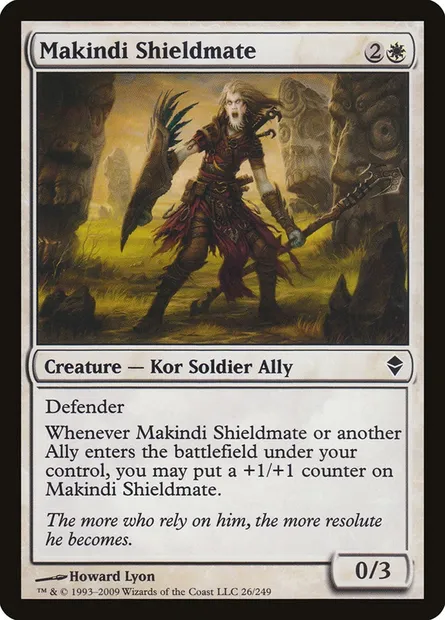 Makindi Shieldmate, Magic card ZEN 26 — Zendikar set
