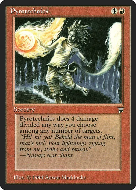 Pyrotechnie, carte Magic LEG 161 — extension Legends
