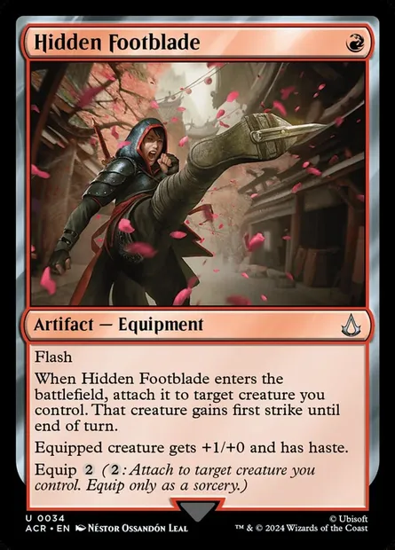 Hidden Footblade, Magic card ACR 34 — Assassin's Creed set
