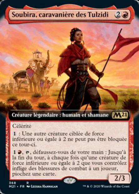 Soubira, caravanière des Tulzidi, carte Magic M21 368 — extension Core Set 2021
