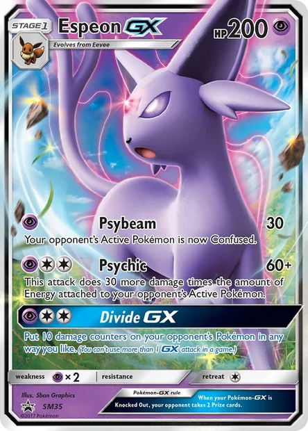 Mentali GX, carte Pokémon SM 35 — extension Promo SM