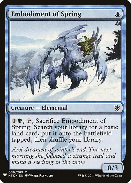 Incarnation du printemps, carte Magic PLST KTK-39 — extension The List