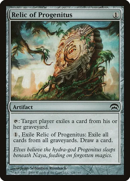 Relique de Progénitus, carte Magic HOP 124 — extension Planechase