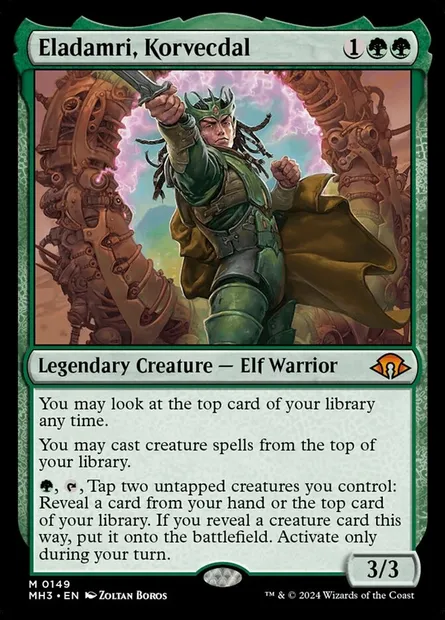 Eladamri, Korvecdal, Magic card MH3 149 — Modern Horizons 3 set