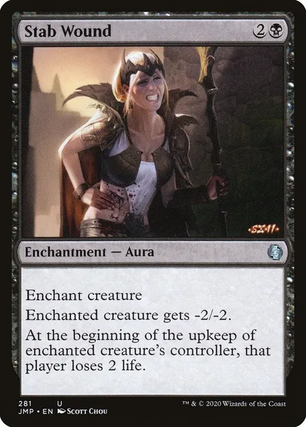 Stab Wound, Magic card JMP 281 — Jumpstart set