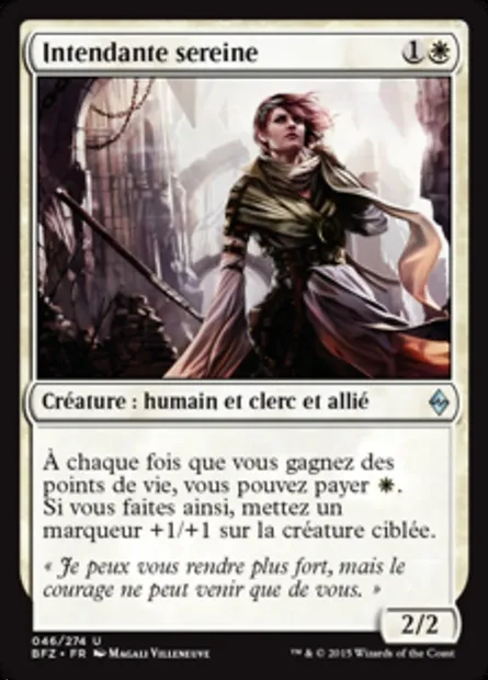 Intendante sereine, carte Magic BFZ 46 — extension La bataille de Zendikar