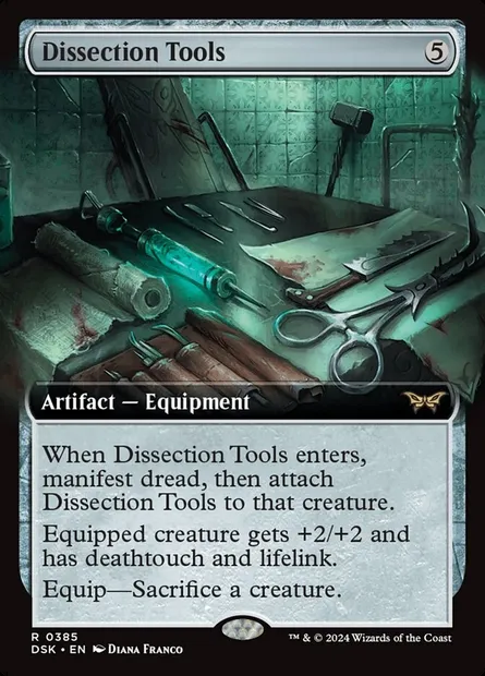 Dissection Tools, Magic card DSK 385 — Duskmourn: House of Horror set