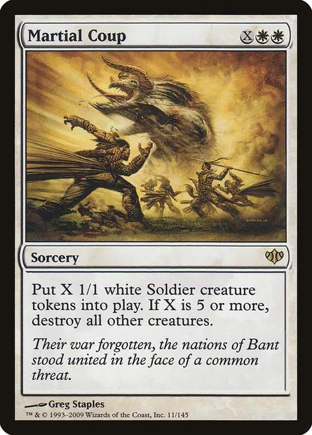 Martial Coup, Magic card CON 11 — Conflux set