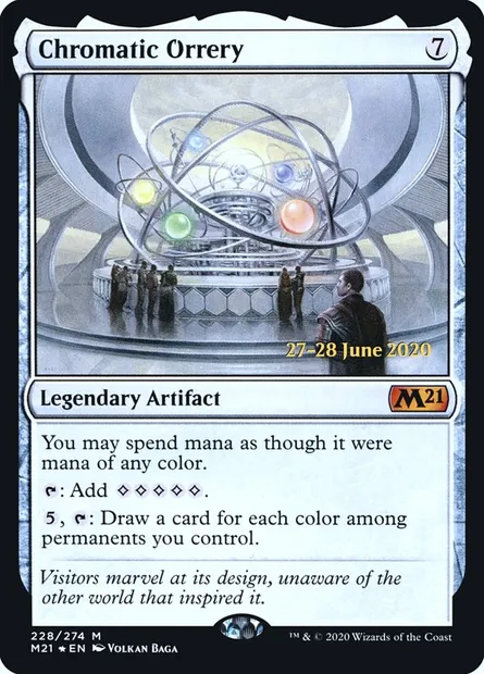 Chromatic Orrery, Magic card PM21 228s — Core Set 2021 Promos set