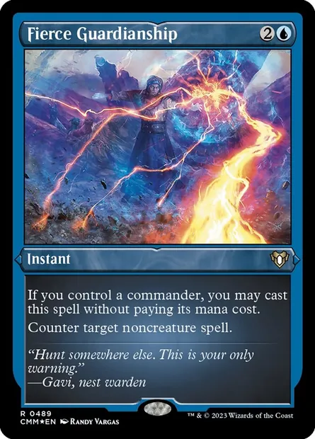 Fierce Guardianship, Magic card CMM 489 — Commander Masters set