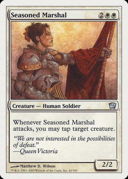 Maréchale aguerrie, carte Magic 9ED 42 — extension Neuvième Edition