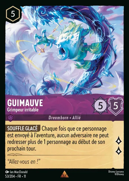 Guimauve - Grimpeur irritable, carte Disney Lorcana CH11-053 — extension Givresort