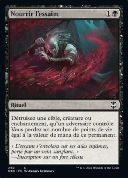Nourrir l'essaim, carte Magic NCC 250 — extension New Capenna Commander