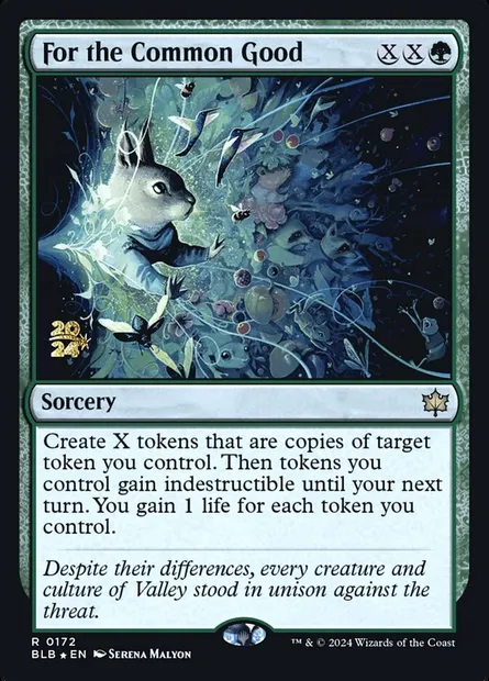 For the Common Good, Magic card PBLB 172s — Bloomburrow Promos set