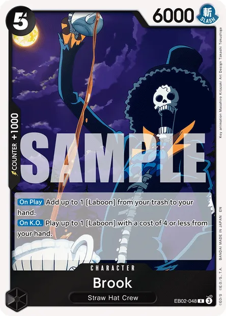 Brook, One Piece card EB02-048 — Anime 25th Collection set