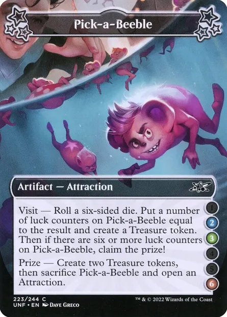 Pick-a-Beeble, Magic card UNF 223a — Unfinity set
