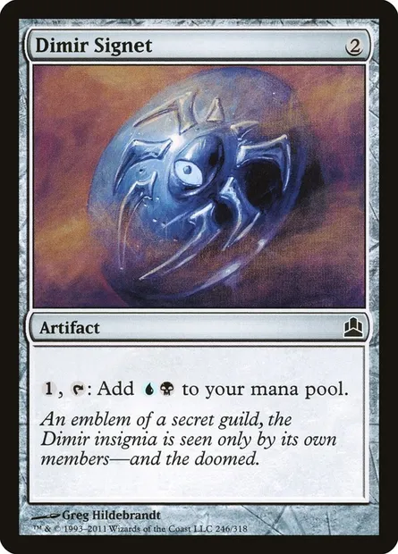 Dimir Signet, Magic card CMD 246 — Commander 2011 set
