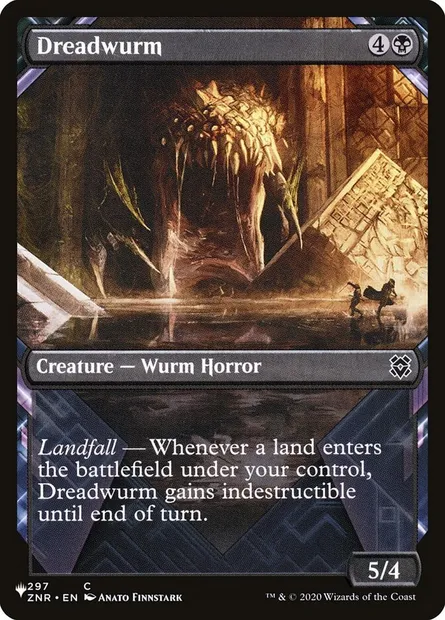 Guivre d'effroi, carte Magic PLST ZNR-297 — extension The List