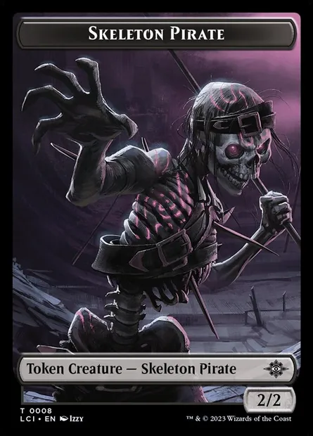 Skeleton Pirate, Magic card TLCI 8 — The Lost Caverns of Ixalan Tokens set