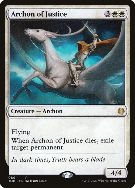 Archonte de la justice, carte Magic JMP 89 — extension Jumpstart