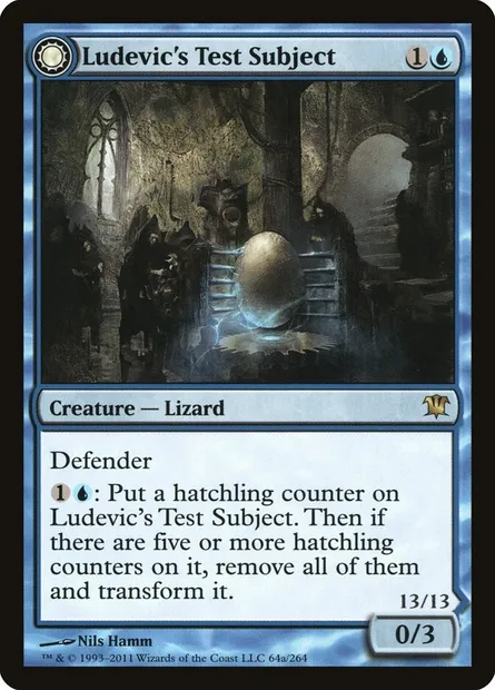 Ludevic's Test Subject // Ludevic's Abomination, Magic card ISD 64 — Innistrad set