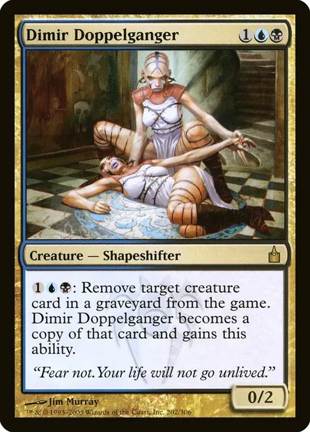 Doppelganger dimir, carte Magic RAV 202 — extension Ravnica: La Cité des Guildes