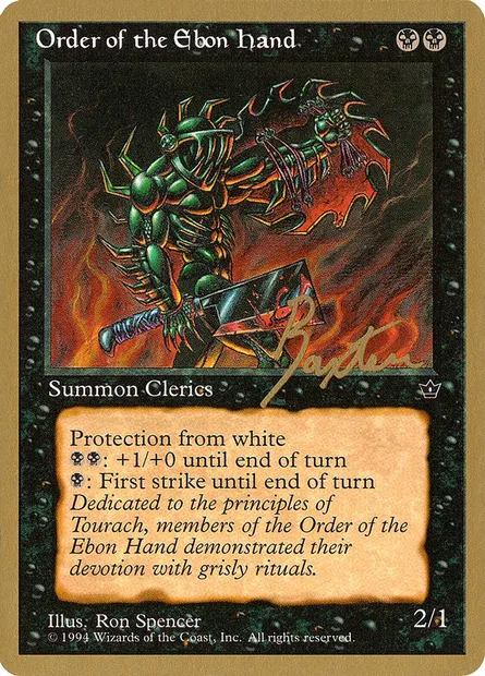 Order of the Ebon Hand, Magic card PTC gb42c — Pro Tour Collector Set set
