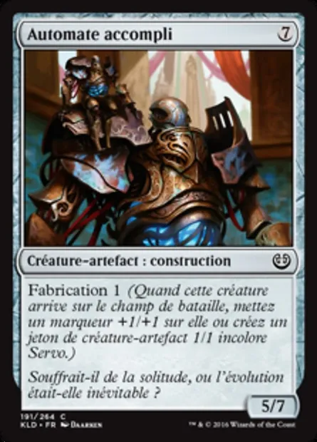 Automate accompli, carte Magic KLD 191 — extension Kaladesh