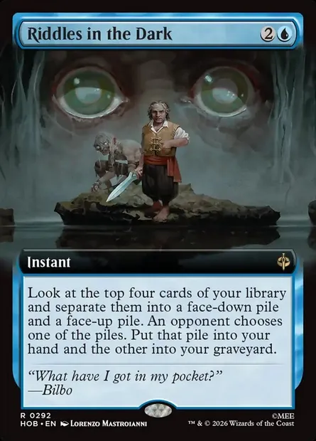 Riddles in the Dark, Magic card HOB 292 — The Hobbit set