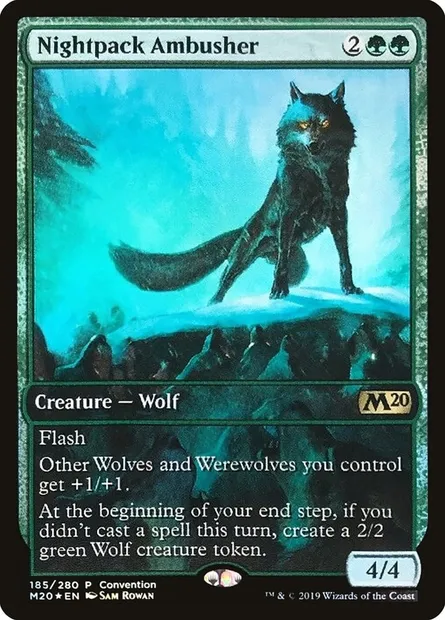 Nightpack Ambusher, Magic card PM20 185 — Core Set 2020 Promos set