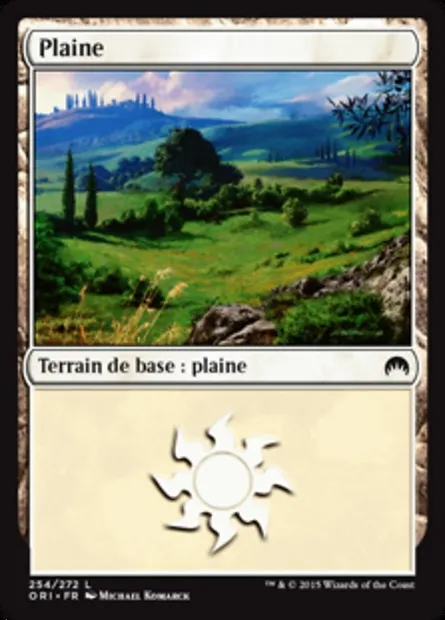 Plaine, carte Magic ORI 254 — extension Magic Origines