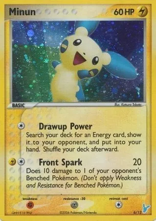 Négapi, carte Pokémon TK2M 006 — extension EX Trainer Kit 2 (Minun)