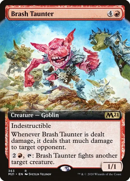 Brash Taunter, Magic card M21 363 — Core Set 2021 set