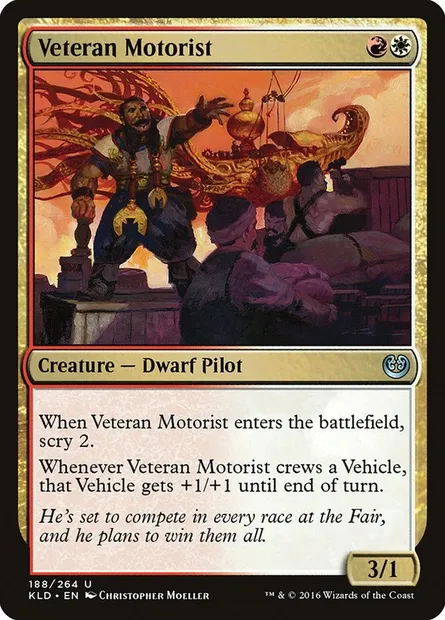 Veteran Motorist, Magic card KLD 188 — Kaladesh set